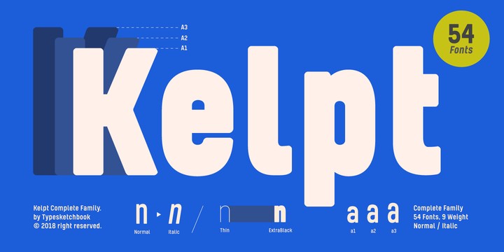 Example font Kelpt A1 #1